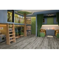 Кварцевый SPC ламинат DAMY FLOOR FAMILY T7020-5D Дуб Состаренный Серый