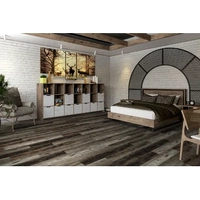 Кварцевый SPC ламинат DAMY FLOOR FAMILY TCM369-7 Дуб Рустикальный Черный