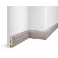 Плинтус напольный МДФ Cosca Decor экошпон WP07 Дуб Старинный серый