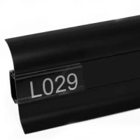 Плинтус напольный ПВХ Lineplast L029 Черный