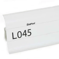 Плинтус напольный ПВХ Lineplast L045 Белый