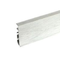 Плинтус напольный ПВХ Cezar HI-LINE PRESTIGE Серый Органический Дуб 319