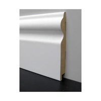 Плинтус напольный МДФ Супер Профиль ПП 16110, Белый