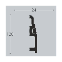 Заглушка к плинтусу ПВХ Cezar HI-LINE PRESTIGE