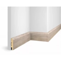 Плинтус напольный МДФ Cosca Decor экошпон WP07 Дуб Антик белый