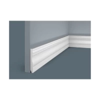 Плинтус напольный Экополимер Cosca Decor PX015 под покраску