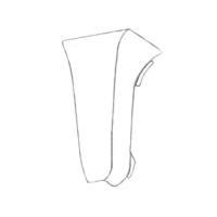 Угол внутренний к плинтусу ПВХ Vox Profi