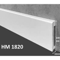 Плинтус напольный МДФ OHZ HM-1820, Белый