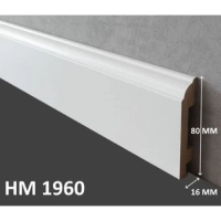 Плинтус напольный МДФ OHZ HM-1960, Белый