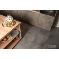 Виниловый ламинат Vinilam Ceramo Stone Цемент Стальной 71610