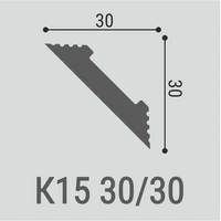 Потолочный карниз Bello Deco К15 30-30