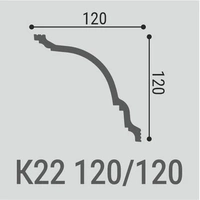 Потолочный карниз Bello Deco К22 120-120