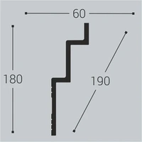 Потолочный карниз Bello Deco К24 180-60