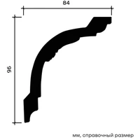 Карниз Европласт 1.50.183 жёсткий 84х96х2000 мм