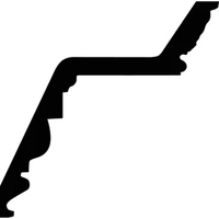 Карниз Европласт 1.50.137 жёсткий 185х190х2000 мм