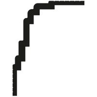 Карниз Европласт 6.50.802 жёсткий 120х159х2000 мм