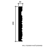 Молдинг Европласт 1.51.518 жёсткий 33х259х2040 мм