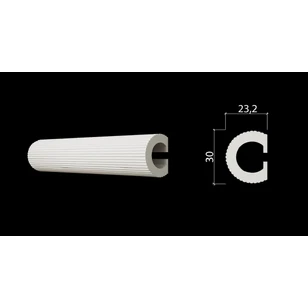 Молдинг Decor-Dizayn DD635(3m) 23.2х30х3000 мм