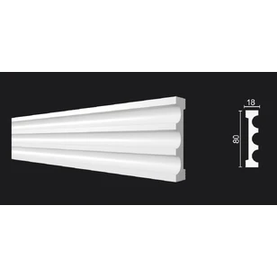 Молдинг-Пилястра Decor-Dizayn DD DD202 18х80х2000 мм