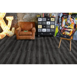 Каменно-полимерная плитка (SPC) Alpine Floor Дарк ECO 12-5 с интегрированной подложкой