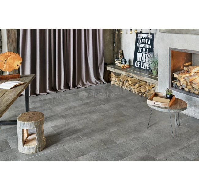 Каменно-полимерная плитка (SPC) Alpine Floor Майдес ECO 4-23 с интегрированной подложкой Каменно-полимерная плитка (SPC) Alpine Floor Майдес ECO 4-23 с интегрированной подложкой