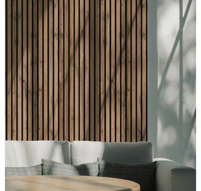 Реечная панель акустическая Stella Comfort Light Пекан 2780х600 Реечная панель акустическая Stella Comfort Light Пекан 2780х600