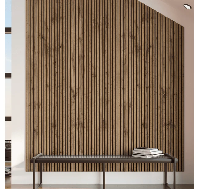 Реечная панель акустическая Stella Comfort Light Пекан 2780х600 Реечная панель акустическая Stella Comfort Light Пекан 2780х600