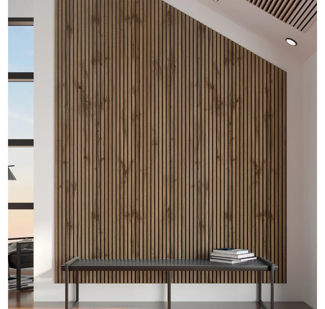 Реечная панель акустическая Stella Trend Light Пекан 2780х600х21 Реечная панель акустическая Stella Trend Light Пекан 2780х600х21