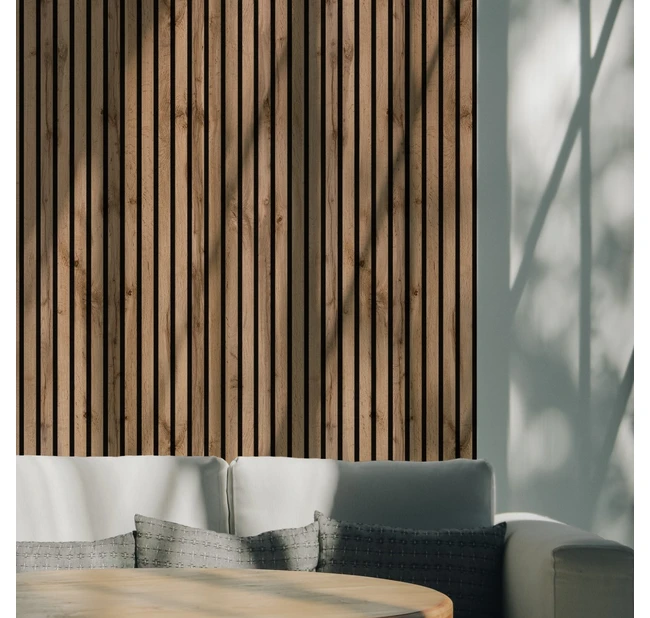 Реечная панель акустическая Stella Trend Light Пекан 2780х600х21 Реечная панель акустическая Stella Trend Light Пекан 2780х600х21