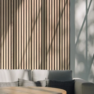 Реечная панель акустическая Stella Trend Light Дуб Снежный 2780х600х21