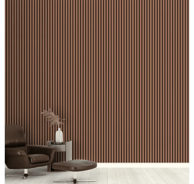 Реечная панель акустическая Stella Trend De Luxe Terracotta 2780х600х21 Реечная панель акустическая Stella Trend De Luxe Terracotta 2780х600х21