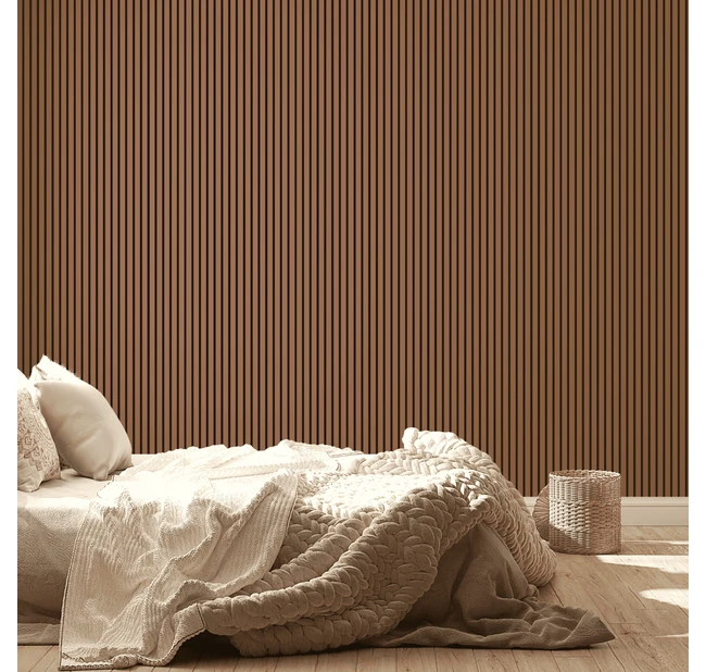 Реечная панель акустическая Stella Trend De Luxe Terracotta 2780х600х21 Реечная панель акустическая Stella Trend De Luxe Terracotta 2780х600х21