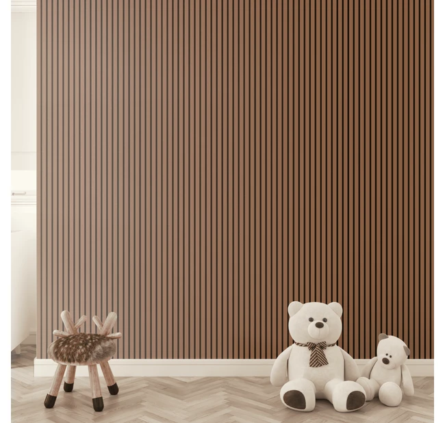 Реечная панель акустическая Stella Trend De Luxe Terracotta 2780х600х21 Реечная панель акустическая Stella Trend De Luxe Terracotta 2780х600х21