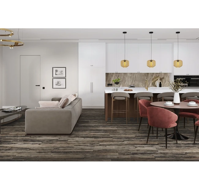 Кварц-виниловая LVT плитка DAMY FLOOR FAMILY TCM369-7-LVT Дуб Рустикальный Черный Кварц-виниловая LVT плитка DAMY FLOOR FAMILY TCM369-7-LVT Дуб Рустикальный Черный
