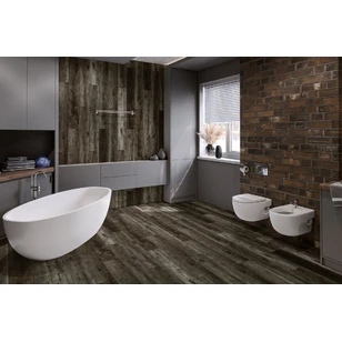 Кварц-виниловая LVT плитка DAMY FLOOR FAMILY TCM369-7-LVT Дуб Рустикальный Черный