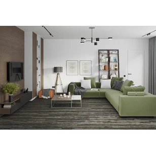 Кварц-виниловая LVT плитка DAMY FLOOR FAMILY TCM369-7-LVT Дуб Рустикальный Черный