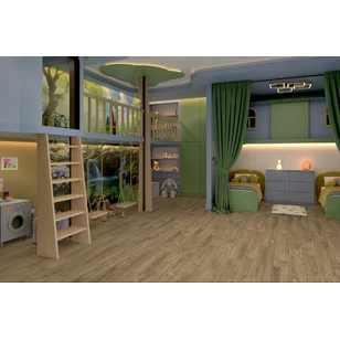 Кварц-виниловая LVT плитка DAMY FLOOR FAMILY 0036-2-LVT Орех Европейский