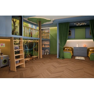 Кварц-виниловая LVT плитка DAMY FLOOR CHEVRON LVT DF08-Ch-LVT Блуа