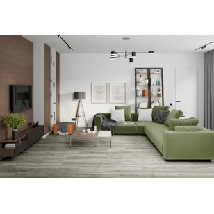 Кварцевый SPC ламинат DAMY FLOOR FAMILY TCM369-28 Дуб Рустикальный Cерый