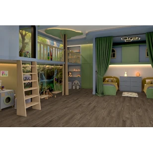 Кварцевый SPC ламинат DAMY FLOOR FAMILY 0036-3 Орех Американский