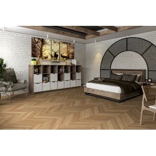 Кварцевый SPC ламинат DAMY FLOOR CHEVRON DF04-Ch Лувр