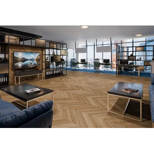Кварцевый SPC ламинат DAMY FLOOR CHEVRON DF04-Ch Лувр