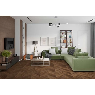 Кварцевый SPC ламинат DAMY FLOOR CHEVRON DF07-Ch Шайо