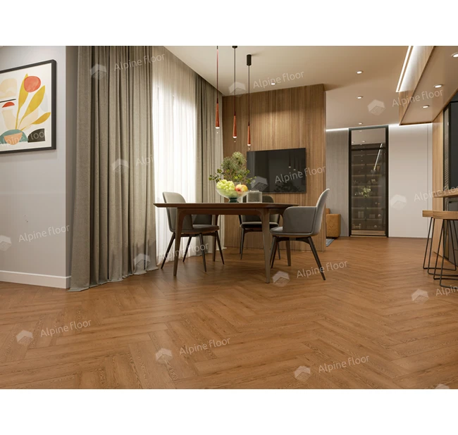 Кварц-виниловый пол Alpine Floor Parquet LVT Дуб Селена ECO 16-32 Кварц-виниловый пол Alpine Floor Parquet LVT Дуб Селена ECO 16-32