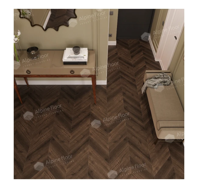 SPC ламинат Alpine Floor Chevron Alpine Дуб Мокка ECO 18-12 SPC ламинат Alpine Floor Chevron Alpine Дуб Мокка ECO 18-12