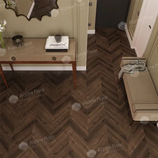 SPC ламинат Alpine Floor Chevron Alpine Дуб Мокка ECO 18-12