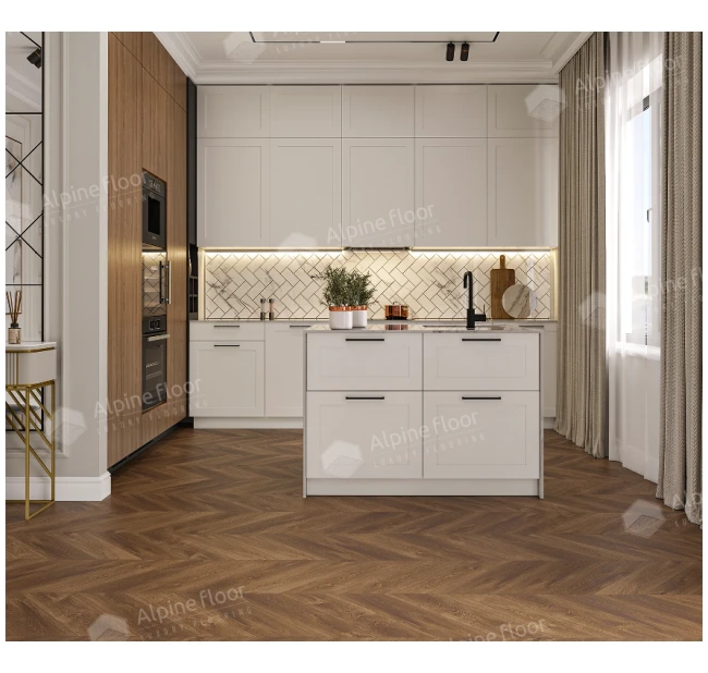 SPC ламинат Alpine Floor Chevron Alpine Дуб Коричневый ECO 18-13 SPC ламинат Alpine Floor Chevron Alpine Дуб Коричневый ECO 18-13