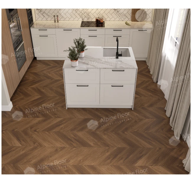 SPC ламинат Alpine Floor Chevron Alpine Дуб Коричневый ECO 18-13 SPC ламинат Alpine Floor Chevron Alpine Дуб Коричневый ECO 18-13