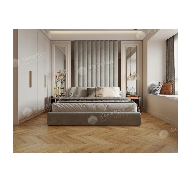 SPC ламинат Alpine Floor Chevron Alpine Дуб Буна  ECO 18-15 SPC ламинат Alpine Floor Chevron Alpine Дуб Буна  ECO 18-15
