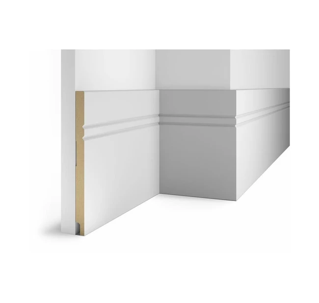 Плинтус напольный МДФ Cosca Decor AP27 под покраску Плинтус напольный МДФ Cosca Decor AP27 под покраску